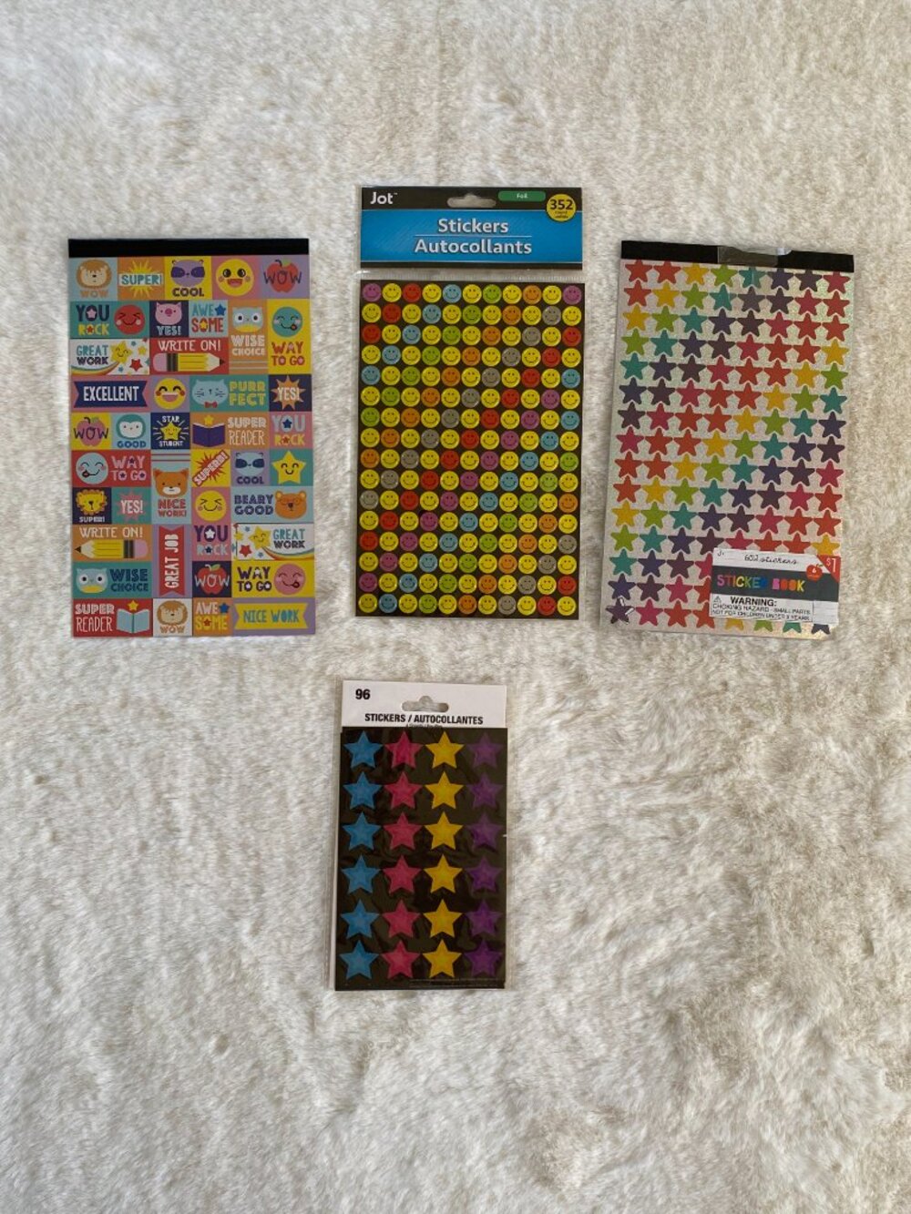 Sticker Reward Bundle for Teachers and Parents 4-piece bundle Grading Supplies
